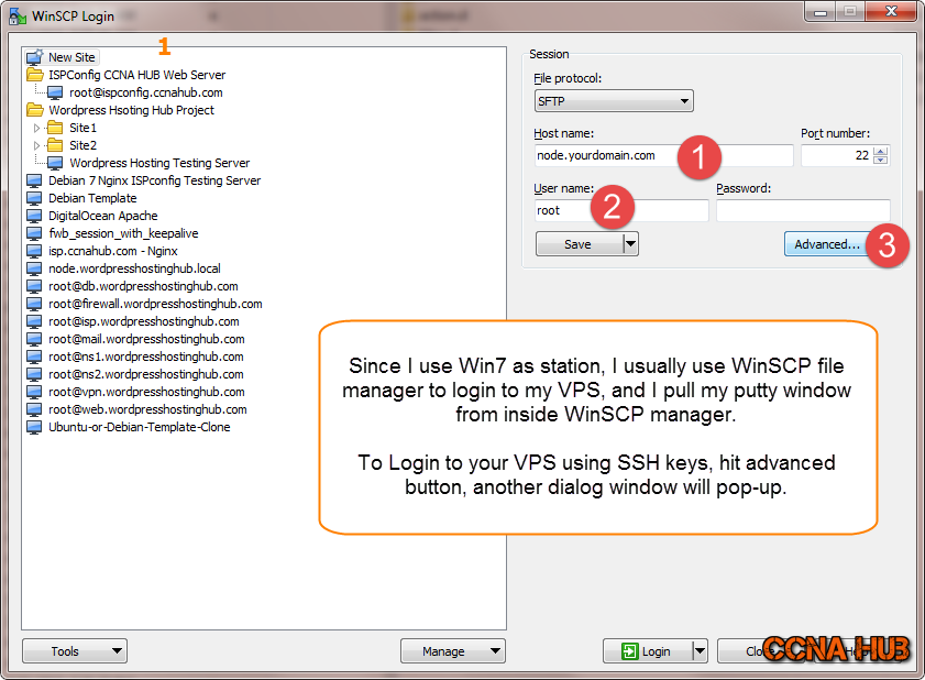 Managing Linux VPS Instance via WinSCP Client