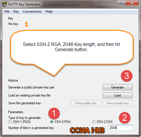 Creating SSH-Keys using Putty Keys Generator